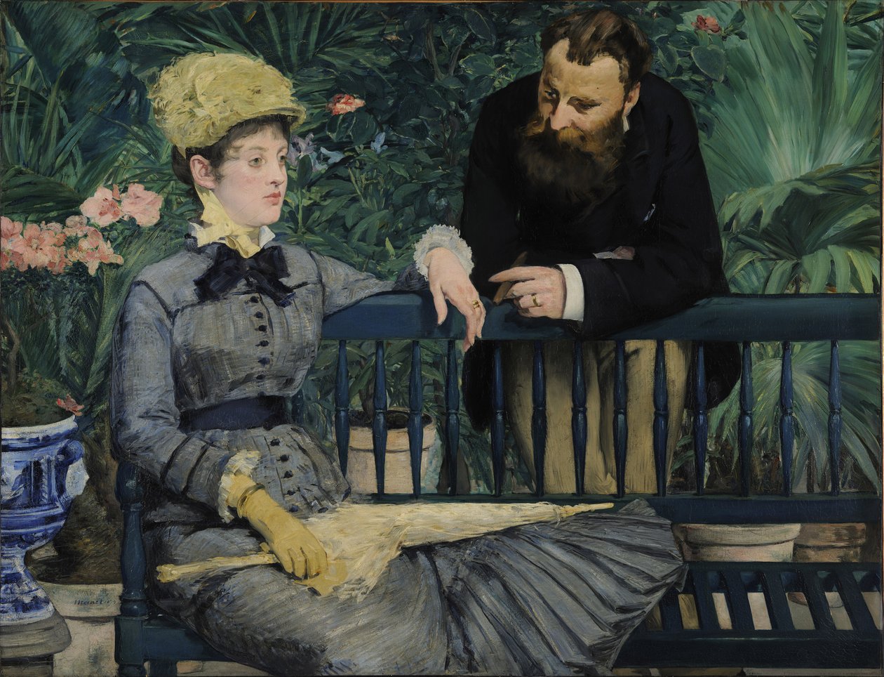 Dans la serre - Édouard Manet