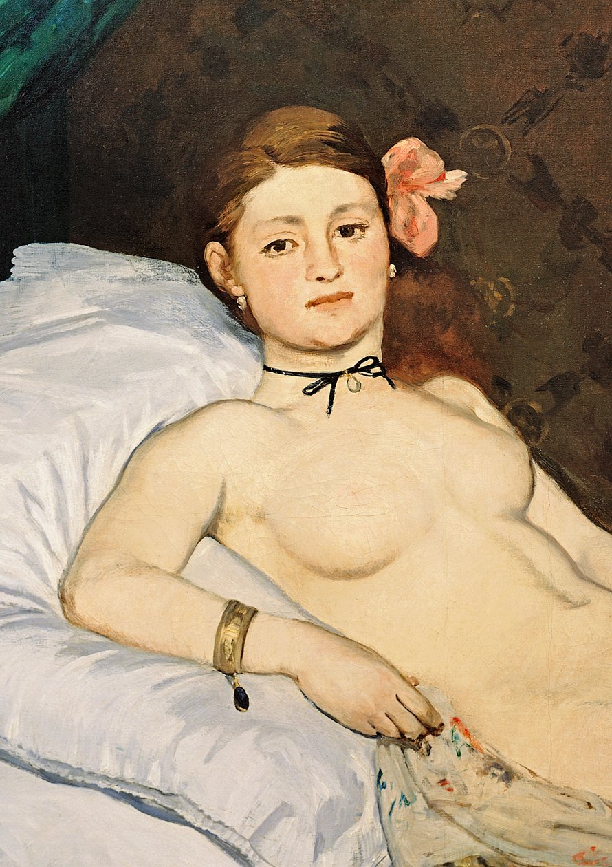 Olympia, 1863 (détail) - Édouard Manet