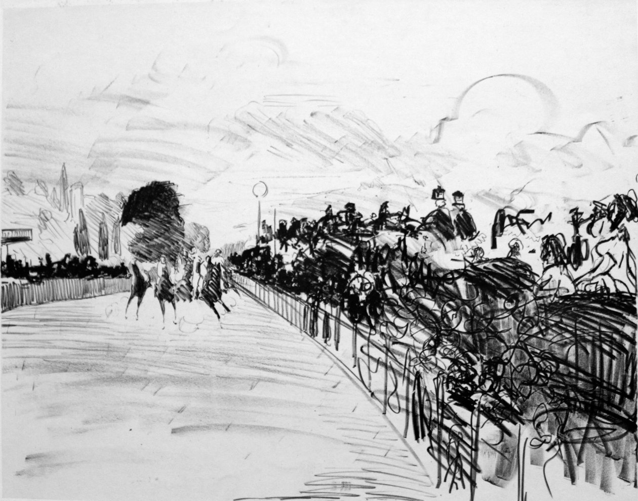 Course de chevaux - Édouard Manet
