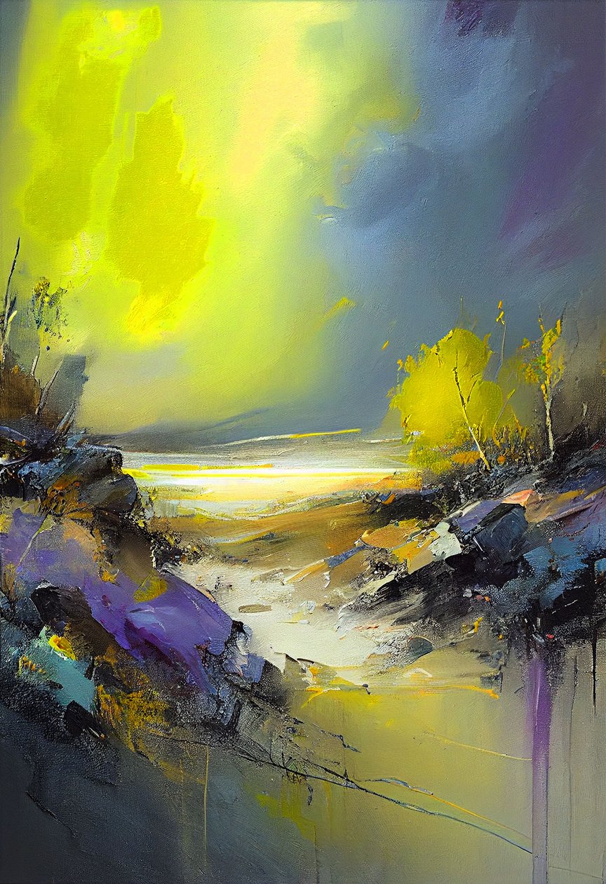 Paysage abstrait - F. Abderrahim
