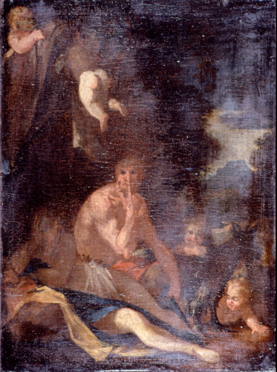 Nymphe et Satyre - Nicolas Poussin