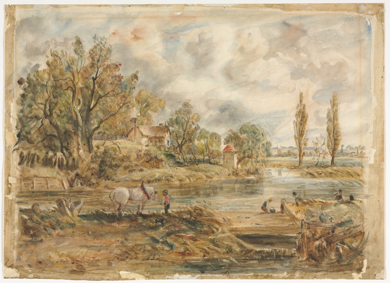 Le Cheval Blanc - imitator of John Constable
