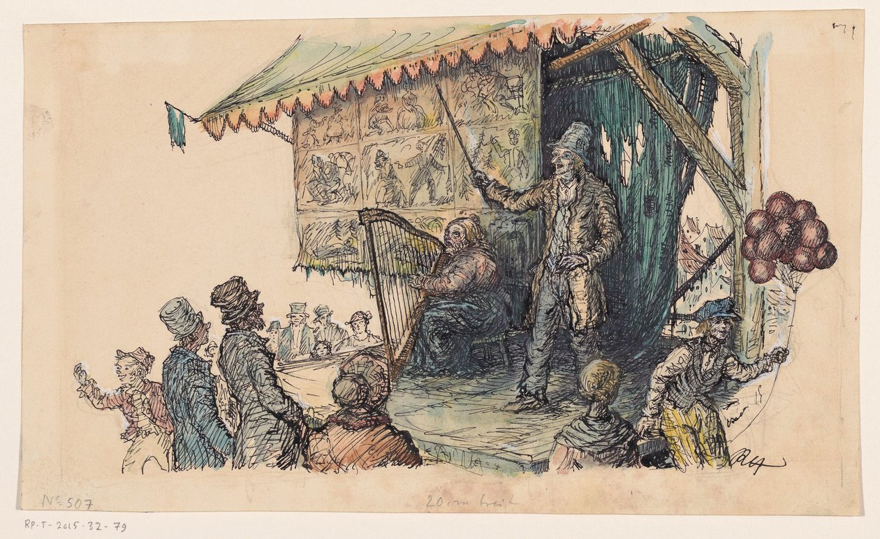 Chanteur de kermesse - unknown (signed by artist)
