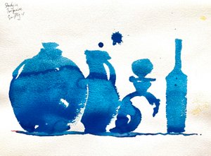 Étude en turquoise 25x36 Étude en turquoise 25x36