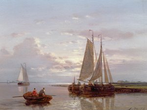 Bateaux sur la rivière Escaut