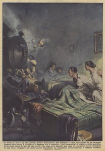 Le train dans la maison!