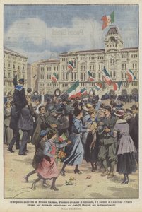 La liesse dans les rues de Trieste italienne
