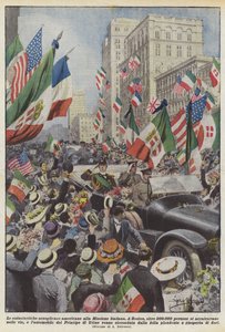 Les accueils enthousiastes des Américains à la mission italienne