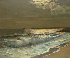 La vague au clair de lune