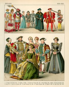 Costume anglais 1500-1550