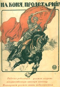 À cheval, prolétaire! Affiche