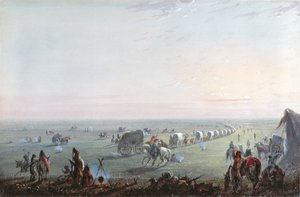 Démantèlement du camp au lever du soleil