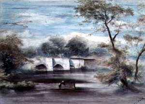Paysage avec Pont
