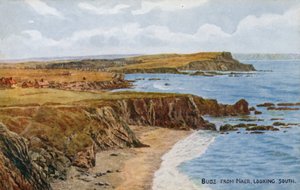 Bude depuis Maer, regardant vers le sud