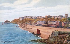 The Leas depuis le port, Folkestone