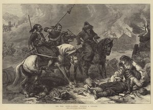 La guerre, Bachi-Bouzouks brûlant un village