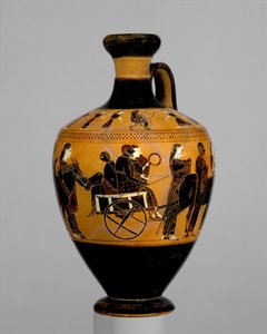 Lécythe en terre cuite, vers 550-530 av. J.-C.