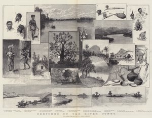 Croquis sur le fleuve Congo