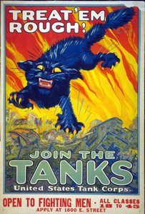 Traitez-les durement ! Rejoignez les tanks, 1917