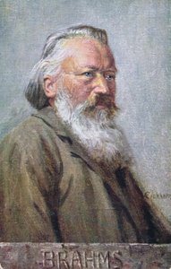 Carte postale représentant Johannes Brahms c.1910