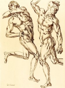 Deux études de nus masculins