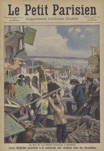 Le tremblement de terre de Messine en 1908, Italie