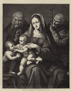 La Sainte Famille, par Léonard de Vinci