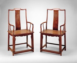 Fauteuils avec dossiers continus, vers 1600