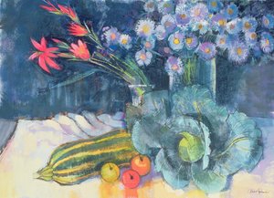 Nature morte avec fruits et fleurs