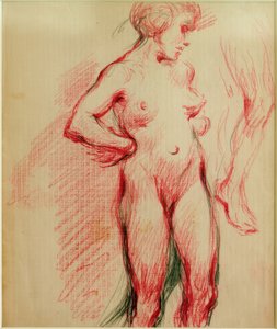 Nu féminin debout