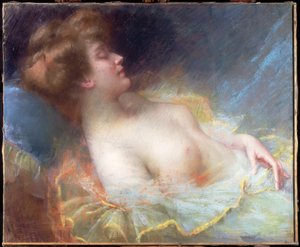 Jeune femme dormant