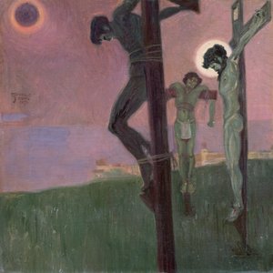 Crucifixion avec soleil obscurci