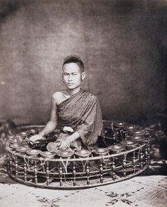 Musicien thaïlandais, vers 1870