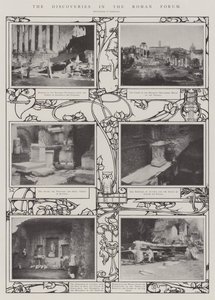 Les découvertes dans le forum romain