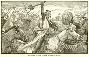 Charles Martel à la bataille de Tours