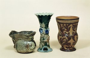 Vases Doulton, années 1880