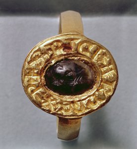 Bague du roi Richard (or et pierre précieuse)