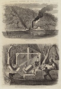 Chargement de coton sur la rivière Alabama