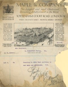 Reçu pour Maple & Company Ltd