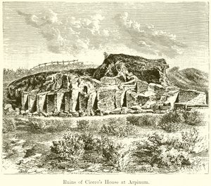 Ruines de la maison de Cicéron à Arpinum