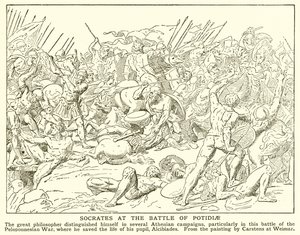 Socrate à la bataille de Potidée