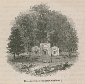 Le pavillon dans les jardins de Kensington