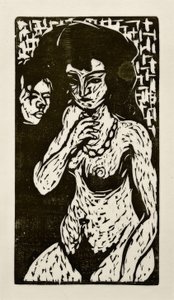 Nu féminin avec autoportrait