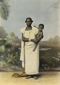 Femme noire et son enfant