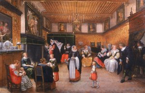 Une fête de baptême, 1629