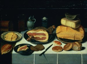 Nature morte avec un jambon