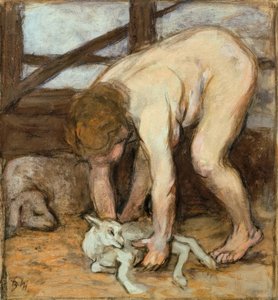 Nu avec chevreau