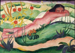 Nu couché dans les fleurs, 1910