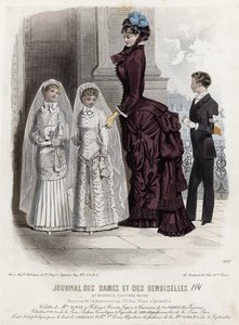 Planche de mode française, fin du XIXe siècle