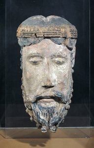 Tête du Christ, de Lavaudieu (bois polychrome)